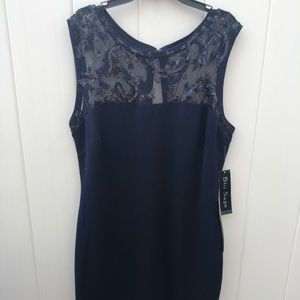 Blue sage Navy Cocktail Dress